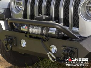 Jeep Wrangler JL Spartan Bumper High Clearance Ends w/Overrider - Front Jeep Wrangler JL Spartan Bumper High Clearance Ends w/Overrider - Front